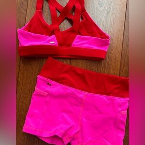 Beautiful dance wear Set short and top ACA Wear size Child XL
